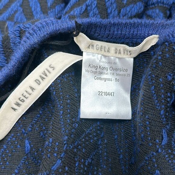 Italian designer Angela Davis Oversized Knit Sweater Jacket wool/alpaca - Picture 6 of 6